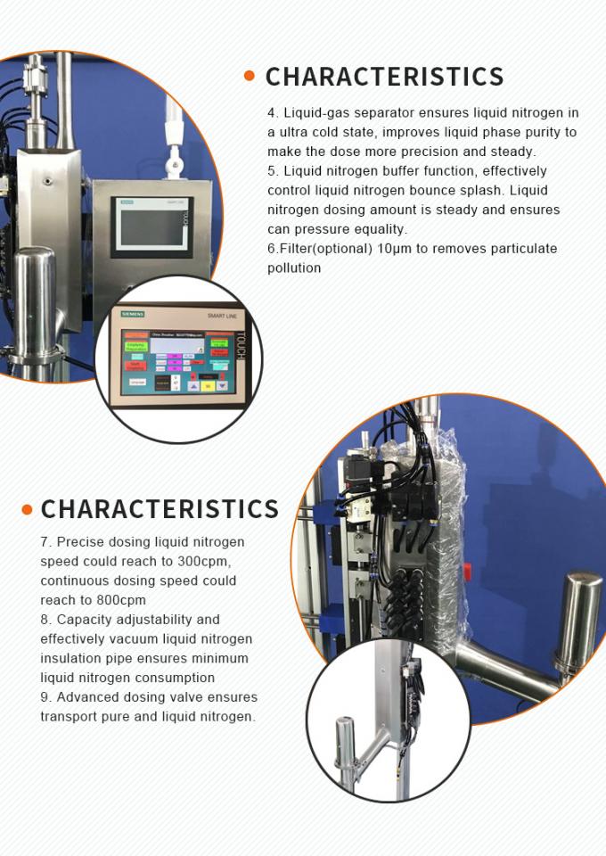 Liquid Nitrogen Doser for Soft Drink