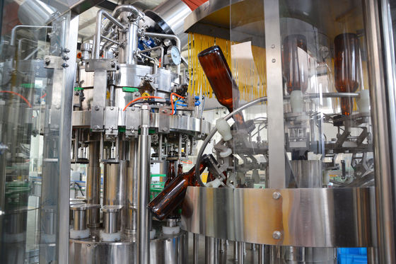 1000 BPH Beer Wine 3 In 1 Carbonated Drink Filling Machine