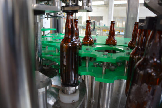 1000 BPH Beer Wine 3 In 1 Carbonated Drink Filling Machine