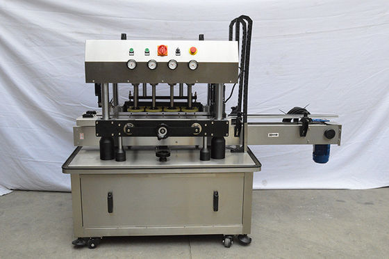 Pneumatic Filling Capping Machine For Palm Sunflower Vegetable Oil Bottling Plant