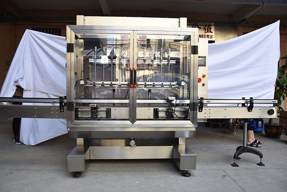 Automatic 1-5L Plastic Bottle Lubricate Oil Shampoo Filling Capping Labeling Machine
