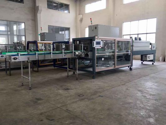 Automatic Beverage PE Shrink Film Wrapping Machine For Glass Bottle Water Line