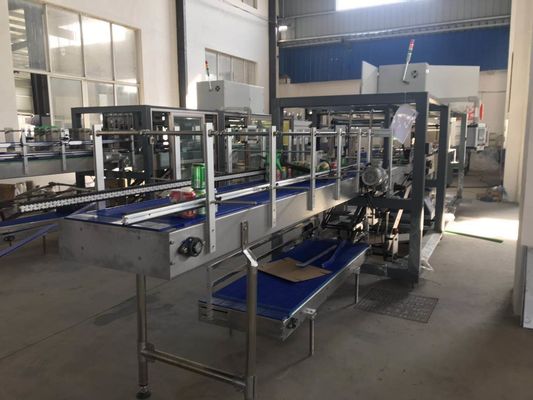 Automatic Beverage PE Shrink Film Wrapping Machine For Glass Bottle Water Line