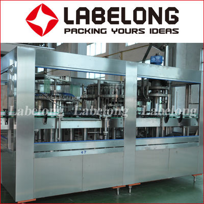 3 In 1 Rotary 8kw SUS304 500ml Wine Bottle Filling Machine