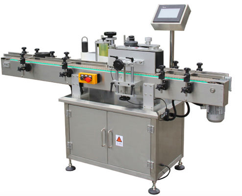 Double Heads Automatic Bottle Labeling Machine PLC Controled 1.5kw