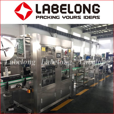 Automatic Water Bottle Shrink Sleeve Labeling Machine Double Heads 12000BPH
