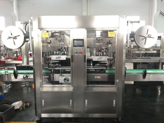 Automatic Water Bottle Shrink Sleeve Labeling Machine Double Heads 12000BPH
