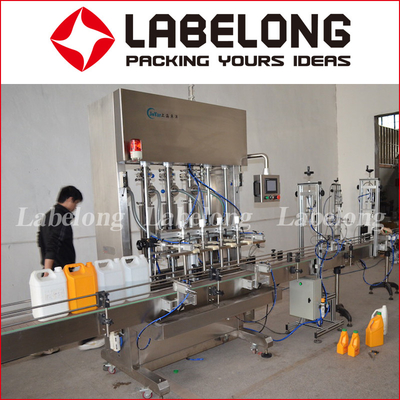 Piston Type Filling Capping Labeling Machine Automatic for Plastic Glass Bottle